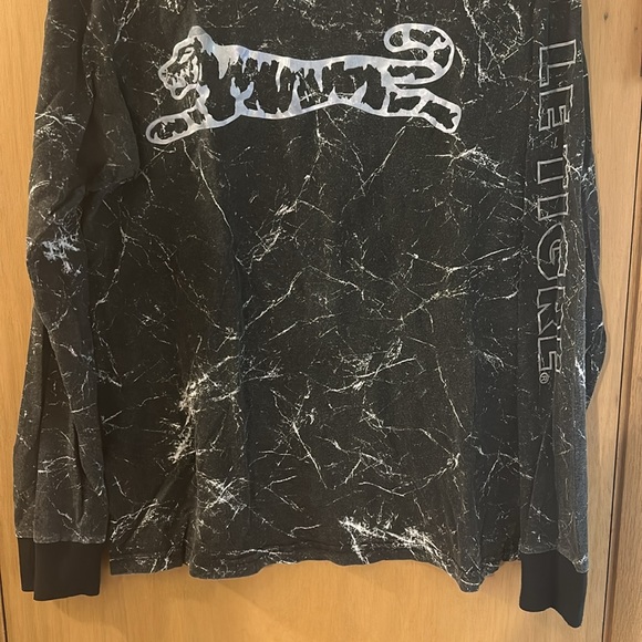 Le Tigre Collection Tiger Long Sleeve Tee T-Shirt Black Size Medium - Picture 5 of 10